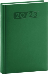 Denný diár Aprint 2023, zelený, 15 × 21 cm