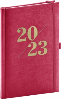 Týždenný diár Vivella Fun 2023, ružový, 15 × 21 cm