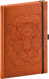 Týždenný diár Vivella Fun 2023, panter, 15 × 21 cm