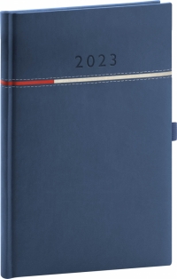 Týždenný diár Tomy modro–červený, 2023 15 × 21 cm