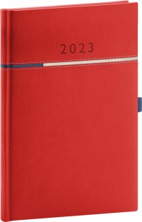 Týždenný diár Tomy červeno–modrý, 2023 15 × 21 cm