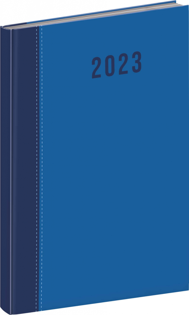 Týždenný diár Cambio 2023, modrý, 15 × 21 cm