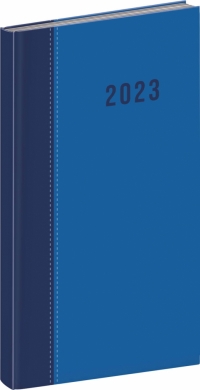 Vreckový diár Cambio 2023, modrý, 9 × 15,5 cm