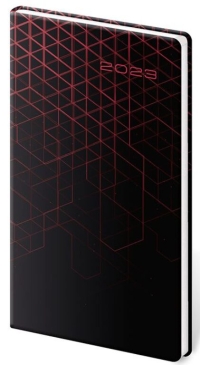 Vreckový diár Vario Red design