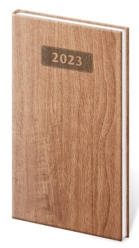 Vreckový diár Wood svetlohnedý