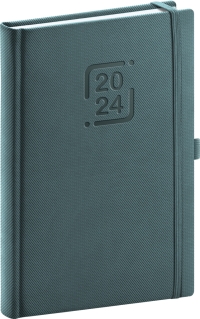 Denný diár Catanella 2024, modrošedý, 15 × 21 cm